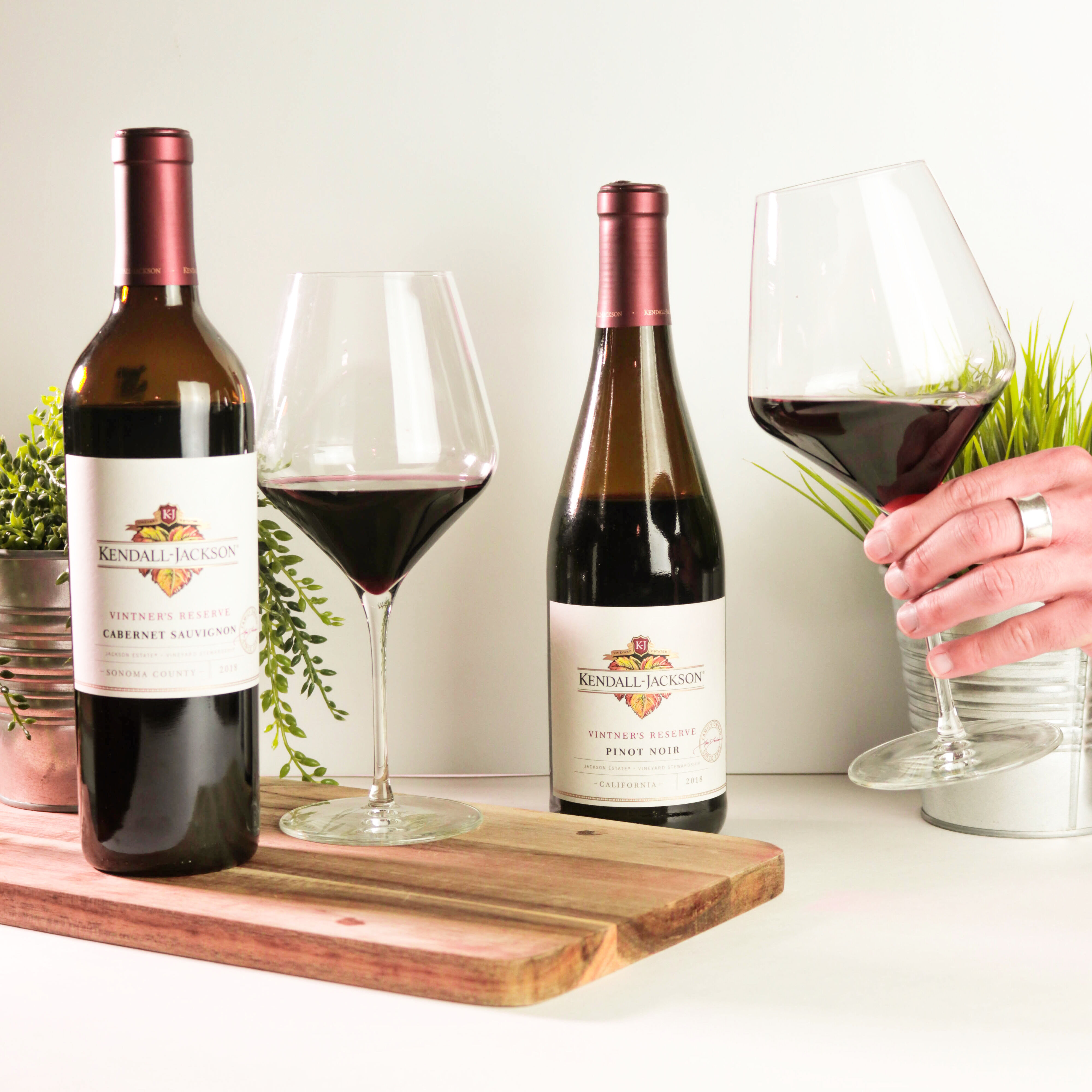 Kendall-Jackson Cabernet and Pinot Noir